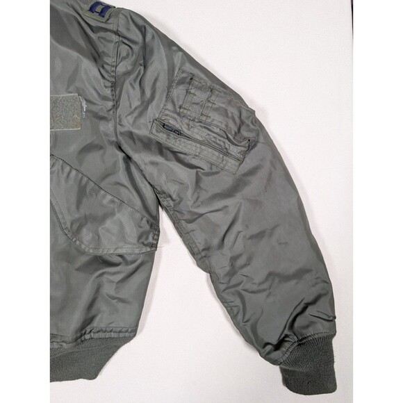 Flyers Jacket L/W CWU-36/P Mens Medium Green Nomex Flight Pilot Alpha Industries - Picture 5 of 13